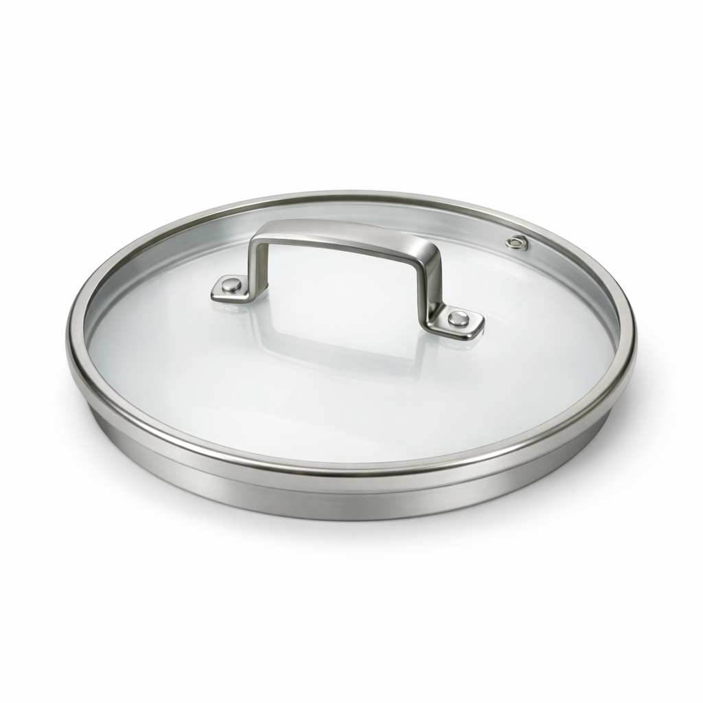 RichieDiamond stainless steel pan 26 cm + Tempered glass lid