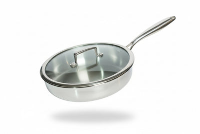 RichieDiamond 26 cm Deep Chef Pan with Glass Lid